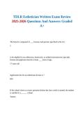 TDLR Esthetician Written Exam Review 2025-2026 Questions And Answers Graded A&plus;