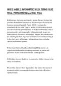 NR512 WEEK 2 INFORMATICS KEY TERMS QUIZ FINAL PREPARATION MANUAL 2026
