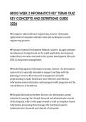 NR512 WEEK 2 INFORMATICS KEY TERMS QUIZ KEY CONCEPTS AND DEFINITIONS GUIDE 2026