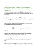GEOG 131 Key Concepts in Geography&comma; Atmosphere&comma; and  Earth-Sun Dynamics Exam questions and answers Graded A&plus;  &vert;BRAND NEW 