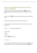 FMST 210 - Middle Childhood Exam questions and answers Graded A&plus; &vert;BRAND NEW