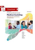 Pearson's Comprehensive Medical Assisting&comma; 5th Edition Test Bank