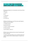 ETS FIELD  TEST PREP COURSEWORK  SCRIPT STUDY SHEET 2026 GRADED A&plus;&period;