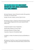 ETS MAJOR FIELD TEST QUIZ SCRIPT  REVIEW SET VIEW AHEAD ASSESSMENT  2026 100&percnt; CORRECT&period;