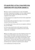 ETS MAJOR FIELD ACTUAL EXAM PAPER 2026  QUESTIONS WITH SOLUTIONS GRADED A&plus;