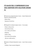 ETS MAJOR FIELD COMPREHENSIVE EXAM  2026 QUESTIONS WITH SOLUTIONS GRADED  A&plus;
