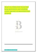 NR 667 CEA WEEK 8 EXIT EXAM TEST BANK QUESTIONS AND ANSWERS LATEST 2026 100&percnt; GUARANTEED PASS UPDATED 
