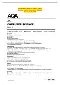 2025 AQA AS COMPUTER SCIENCE Paper 1 Question Paper & Mark Scheme &lpar;Merged&rpar; Tuesday 13 May 2025