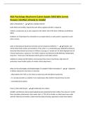 AQA Psychology Attachment &lpar;Latest Update 2026&rpar; With Correct Answers &vert;Verified &vert;Already A&plus; Graded