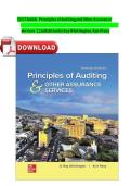 Test Bank for Principles of Auditing & Other Assurance Services 22nd Edition by Whittington & Pany &vert; Complete Chapters 1-21