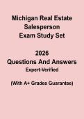 Michigan Real Estate Salesperson Exam Study Set PDF &vert; MI License Practice Questions & Test Prep