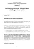 The University Lab&colon; Conceptual Design&comma; Verification&comma; Logical Design&comma; and Implementation &ndash; Appendix C&comma; Lecture Notes &sol; Lab Material&comma; Academic Year &lbrack;Insert Year&rsqb; &ndash; Detailed Appendix on Design and Implementation Processes
