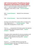 CJP Criminal Justice Practitioner Exam Questions and Answers &lpar;Latest 2026&rpar;&period;