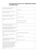consumer behavior practice exam 3 UPDATED ACTUAL Questions  and CORRECT Answers