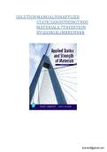 Applied Statics and Strength of Materials &ndash; Solution Manual &ndash; 7th Edition &ndash; George Limbrunner &ndash; Verified Solutions