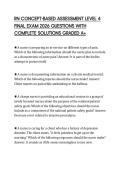 RN CONCEPT-BASED ASSESSMENT LEVEL 4 FINAL EXAM 2026 QUESTIONS WITH COMPLETE SOLUTIONS GRADED A&plus;