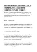 RN CONCEPT-BASED ASSESSMENT LEVEL 2 ONLINE PRACTICE B 2026 VERIFIED QUESTIONS ANSWERS GRADED A&plus;