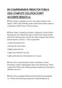 RN COMPREHENSIVE PREDICTOR FORM B 2026 COMPLETE SOLUTION SCRIPT ACCURATE RESULTS A&plus;