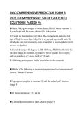 RN COMPREHENSIVE PREDICTOR FORM B 2026 COMPREHENSIVE STUDY GUIDE FULL SOLUTIONS PASSED A&plus;