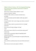 Midterm Kahoot &plus; Review - OCC 716 Integrated Physiology  and Anatomy Exam questions and answers Graded A&plus; 