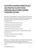 RN MATERNAL NEWBORN NURSING REVIEW 2026 PRACTICE SOLUTION TESTED QUESTIONS AND ACCURATE ANSWERS GUARANTEED SUCCESS
