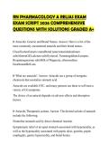 RN PHARMACOLOGY A RELIAS EXAM EXAM SCRIPT 2026 COMPREHENSIVE QUESTIONS WITH SOLUTIONS GRADED A&plus;