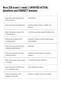 Nurs 328 exam 1 week 1 UPDATED ACTUAL  Questions and CORRECT Answers