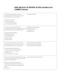 NURS 328 Exam &num;2 UPDATED ACTUAL Questions and  CORRECT Answers 