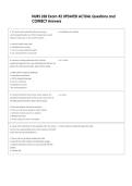 NURS 328 Exam &num;2 UPDATED ACTUAL Questions and  CORRECT Answers