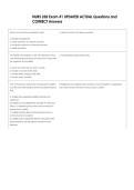 NURS 328 Exam &num;2 UPDATED ACTUAL Questions and  CORRECT Answers