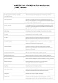 NURS 328 - Quiz 1 UPDATED ACTUAL Questions and  CORRECT Answers 