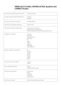 NR328&colon; Quiz 3 Cardiac UPDATED ACTUAL Questions and  CORRECT Answers