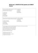 NR328 Quiz 5 UPDATED ACTUAL Questions and CORRECT  Answers