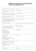 NR328 Quiz 4 cerebral dysfunction UPDATED ACTUAL  Questions and CORRECT Answers