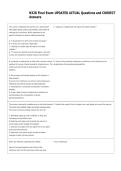 N328 Final Exam UPDATED ACTUAL Questions and CORRECT  Answers 