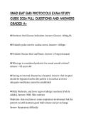 SNHD EMT EMS PROTOCOLS EXAM STUDY GUIDE 2026 FULL QUESTIONS AND ANSWERS GRADED A&plus;