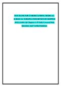 TEST BANK FOR UNDERSTANDING MEDICAL-SURGICAL NURSING 5TH EDITION BY HOPPER &comma;WILLIAMS All Chapters 1-57 Fully Covered With Questions And Verified Solutions