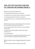 SOAL POST TEST EXAM STUDY GUIDE 2026 FULL QUESTIONS AND ANSWERS GRADED A&plus;