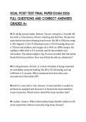 SOAL POST TEST FINAL PAPER EXAM 2026 FULL QUESTIONS AND CORRECT ANSWERS GRADED A&plus;