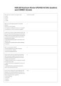 NUR 330 Final Exam Review UPDATED ACTUAL Questions  and CORRECT Answers 
