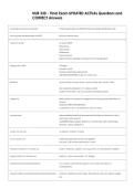 NUR 330 - Final Exam UPDATED ACTUAL Questions and  CORRECT Answers