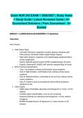 Galen NUR 242 EXAM 1 2026&sol;2027 &vert; Study Notes &plus; Study Guide &vert; Latest Reviewed Guide &vert; A&plus; Guaranteed Solutions &vert; Pass Guaranteed - A&plus; Graded