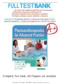 TEST BANK - Pharmacotherapeutics for Advanced Practice&colon; A Practical Approach Fifth Edition&lpar; Virginia Poole Arcangelo&comma; 2021&rpar;All chapters