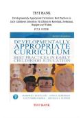 Test Bank for Developmentally Appropriate Curriculum&colon; Best Practices in Early Childhood Education&comma; 7th Edition by Marjorie Kostelnik &vert; 9780134747675 &vert; All Chapters 1-15 &vert; Early Childhood Education Exam Prep 2026&sol;2027