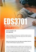 EDS3701 Assignment 1 Due 27 March 2026  - Distinction Guaranteed  &lowbar;UNISA