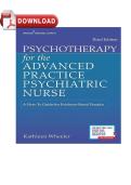 Test Bank for Psychotherapy for the Advanced Practice Psychiatric Nurse 3rd Edition Wheeler Chapters 1-24 Complete Guide