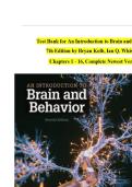 TEST BANK For An Introduction to Brain and Behavior&comma; 7th Edition by Bryan Kolb&comma; Ian Q&period; Whishaw&comma; Verified Chapters 1 - 16&comma; Complete Newest Version