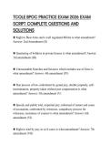 TCOLE BPOC PRACTICE EXAM 2026 EXAM SCRIPT COMPLETE QUESTIONS AND SOLUTIONS