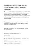 TCOLE BPOC PRACTICE EXAM 2026 FULL QUESTIONS AND CORRECT ANSWERS GRADED A&plus;