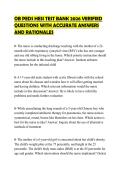 OB PEDS HESI TEST BANK 2026 VERIFIED QUESTIONS WITH ACCURATE ANSWERS AND RATIONALES